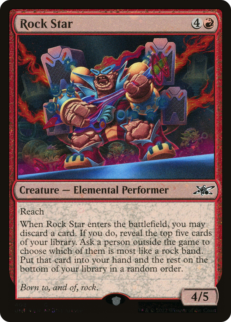 Rock Star (Galaxy Foil) (UNF-408) [Unfinity] Foil MTG Single Wizards of the Coast