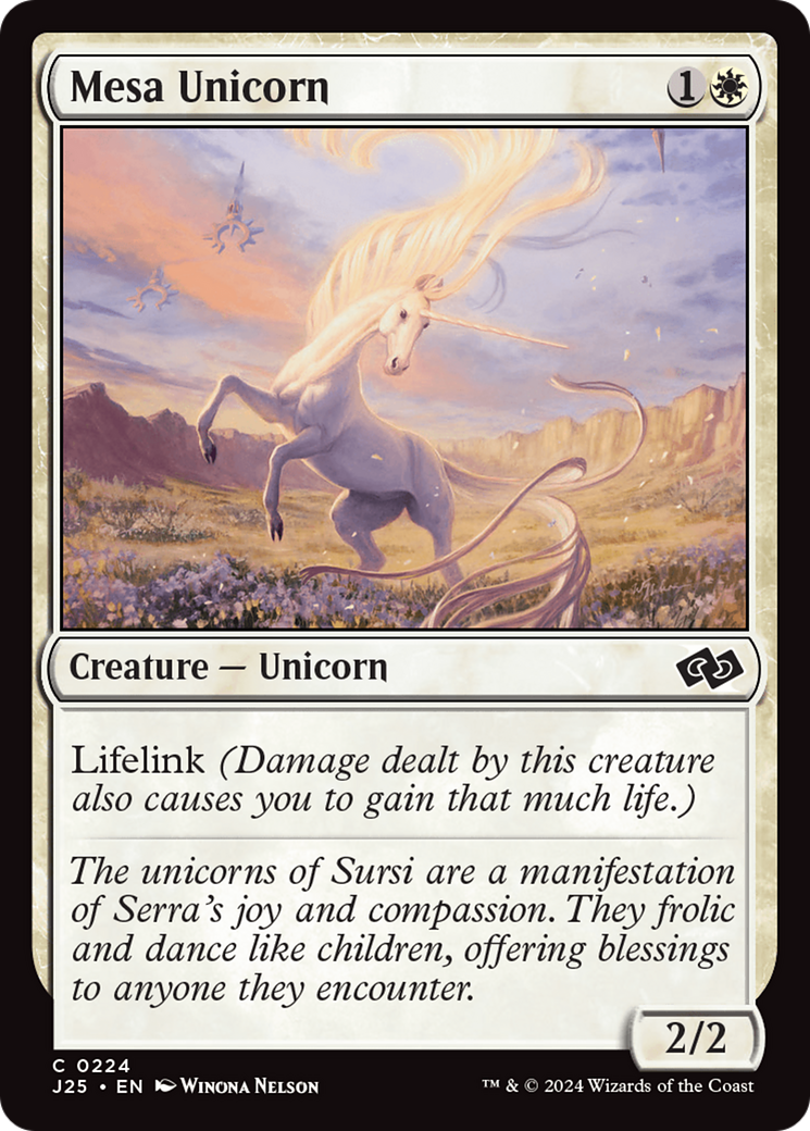 Mesa Unicorn (J25-224) [Foundations Jumpstart] MTG Single Wizards of the Coast