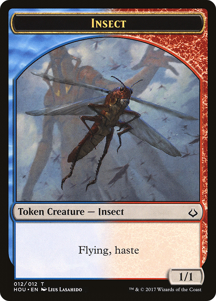 Insect Token (HOU-012) [Tokens] Hour of Devastation Tokens MTG Single Wizards of the Coast