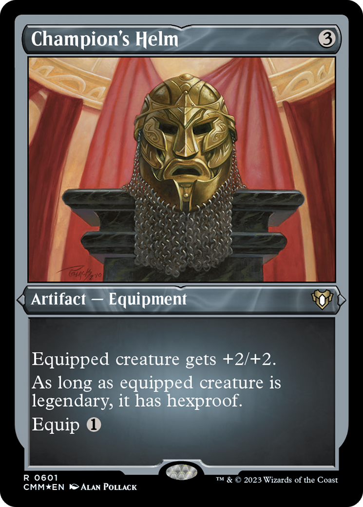 Champion's Helm (CMM-601) [Commander Masters] Etched Foil MTG Single Wizards of the Coast