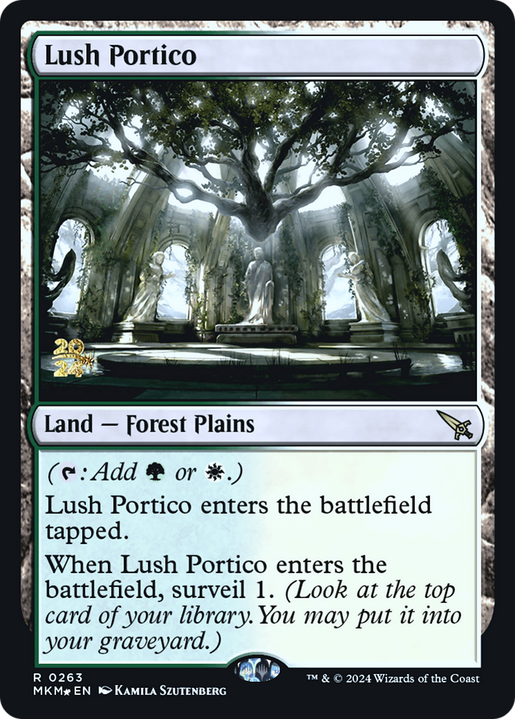Lush Portico (PRE-263) [Murders at Karlov Manor Promos] Foil MTG Single Wizards of the Coast
