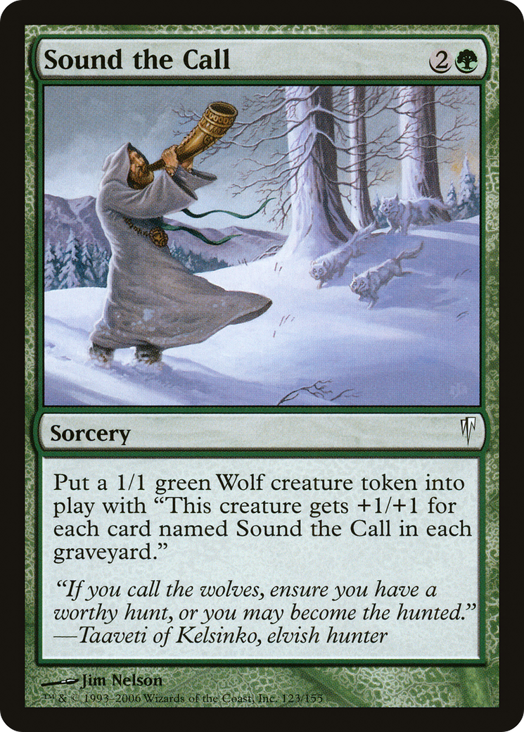 Sound the Call (CSP-123) [Coldsnap] Foil MTG Single Wizards of the Coast