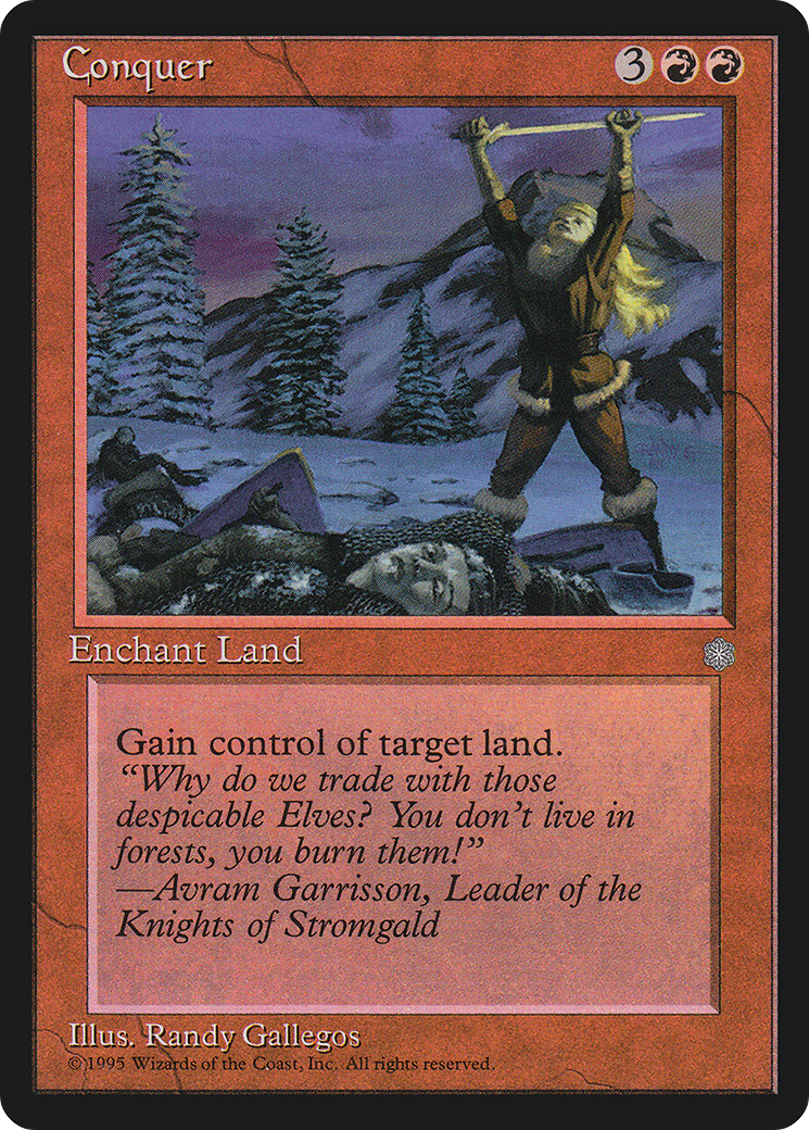 Conquer (ICE-) [Ice Age] MTG Single Wizards of the Coast