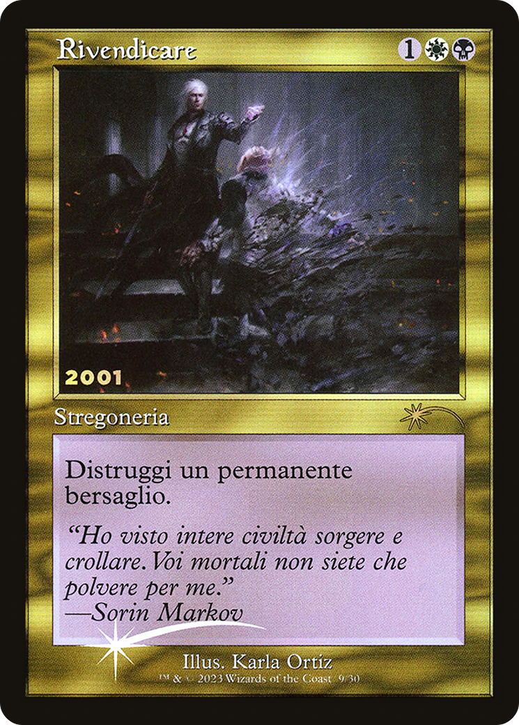 Vindicate (30A-P-009) [Misc] 30th Anniversary Play Promos Foil MTG Single Wizards of the Coast