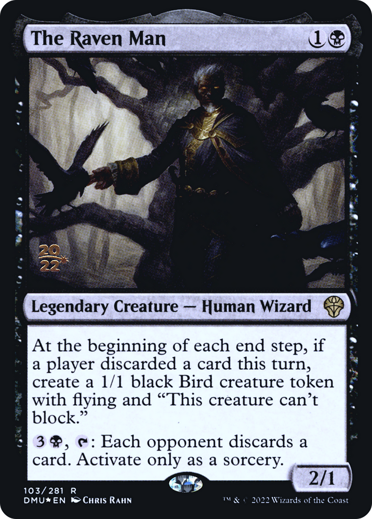 The Raven Man (PRE-103) [Dominaria United Promos] Foil MTG Single Wizards of the Coast