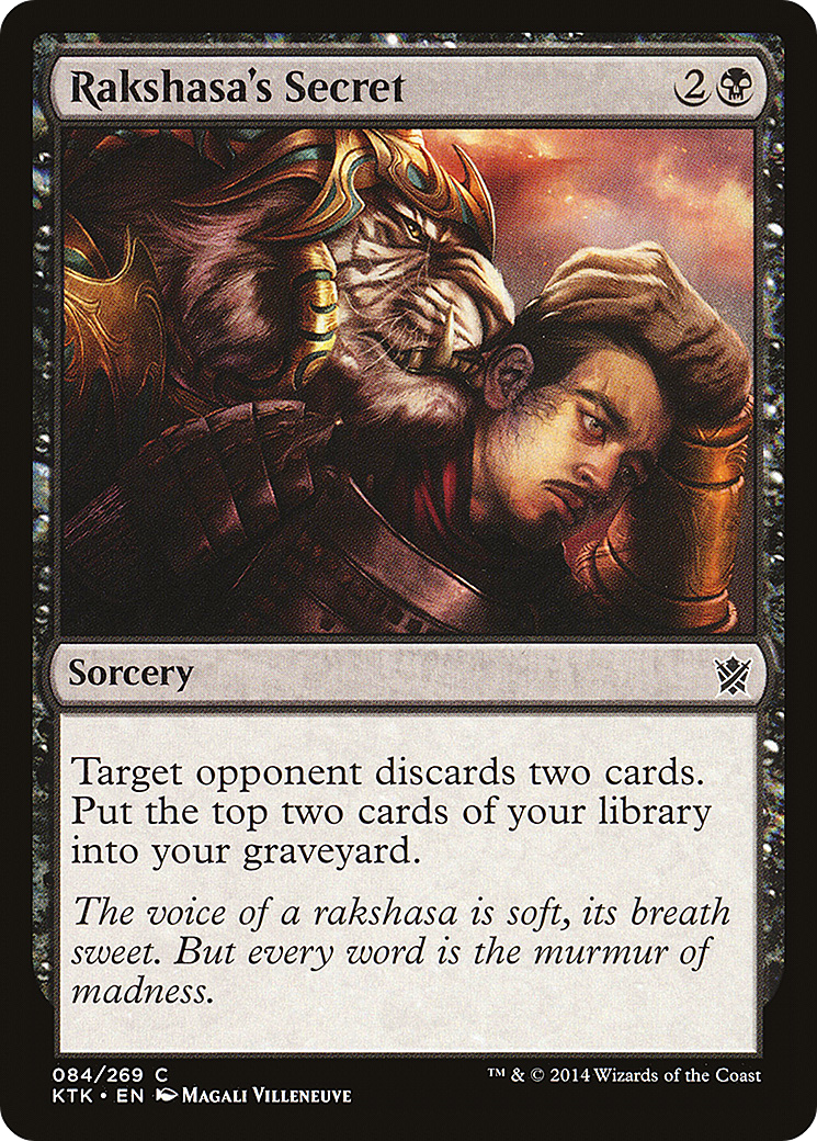 Rakshasa's Secret (KTK-084) [Khans of Tarkir] MTG Single Wizards of the Coast