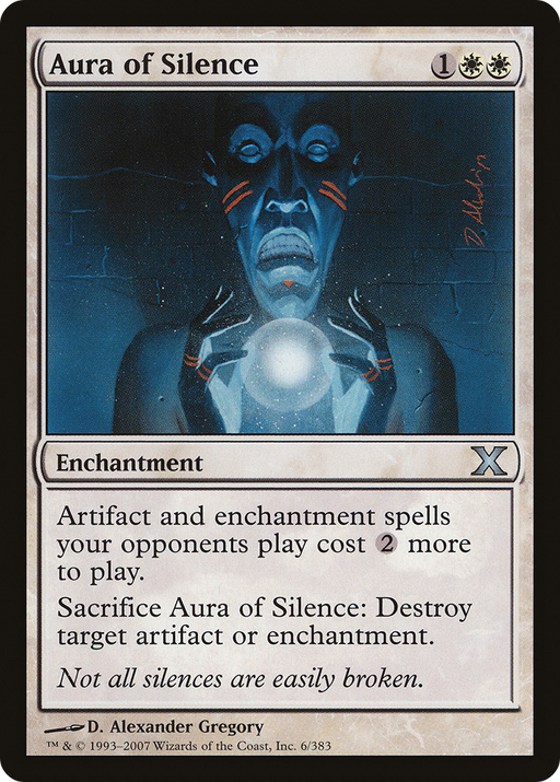 Aura of Silence (10E-006) [Tenth Edition] Foil MTG Single Wizards of the Coast
