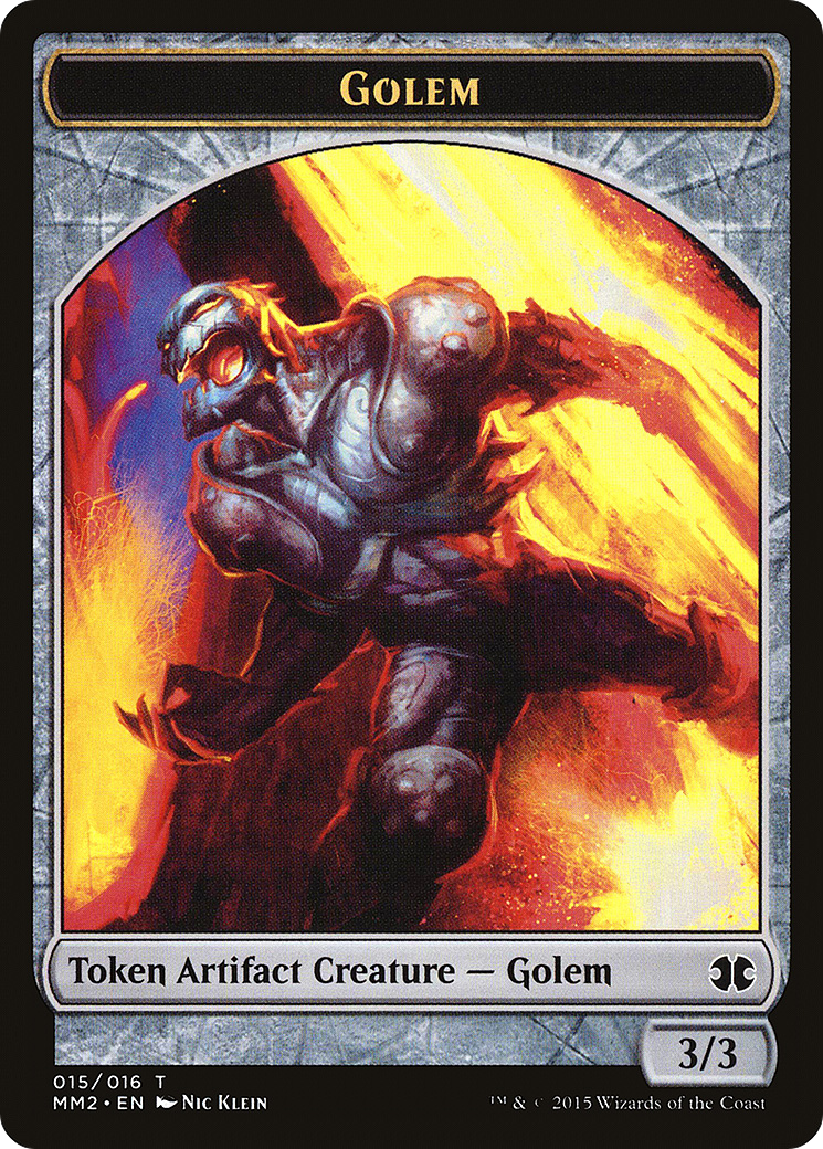 Golem (MM2-015) [Tokens] Modern Masters 2015 Tokens MTG Single Wizards of the Coast