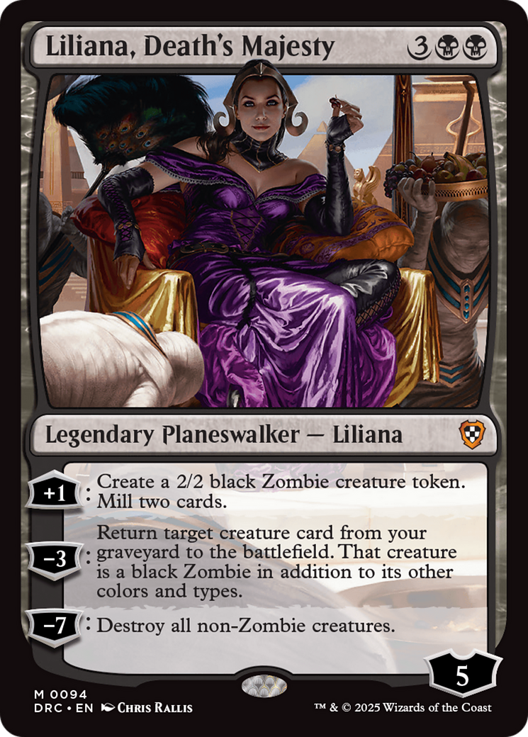 Liliana, Death's Majesty (DRC-094) [Commander: Aetherdrift] MTG Single Wizards of the Coast