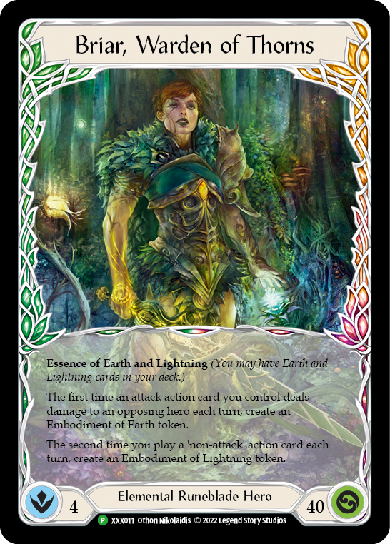 Briar // Briar, Warden of Thorns [XXX011/XXX012] (Promo) Flesh And Blood Single Flesh And Blood   