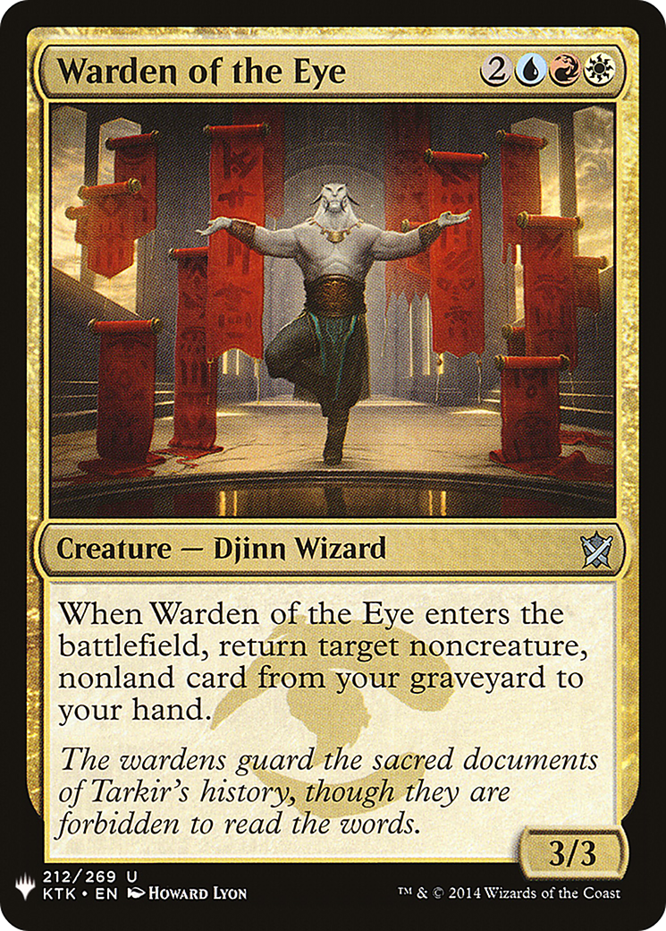 Warden of the Eye (LIST-KTK-212) [Mystery Booster] The List MTG Single Wizards of the Coast