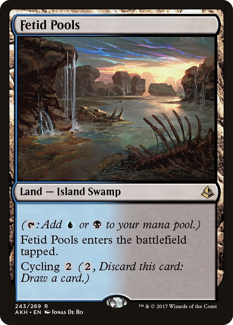 Fetid Pools (AKH-243) [Amonkhet] Foil MTG Single Wizards of the Coast