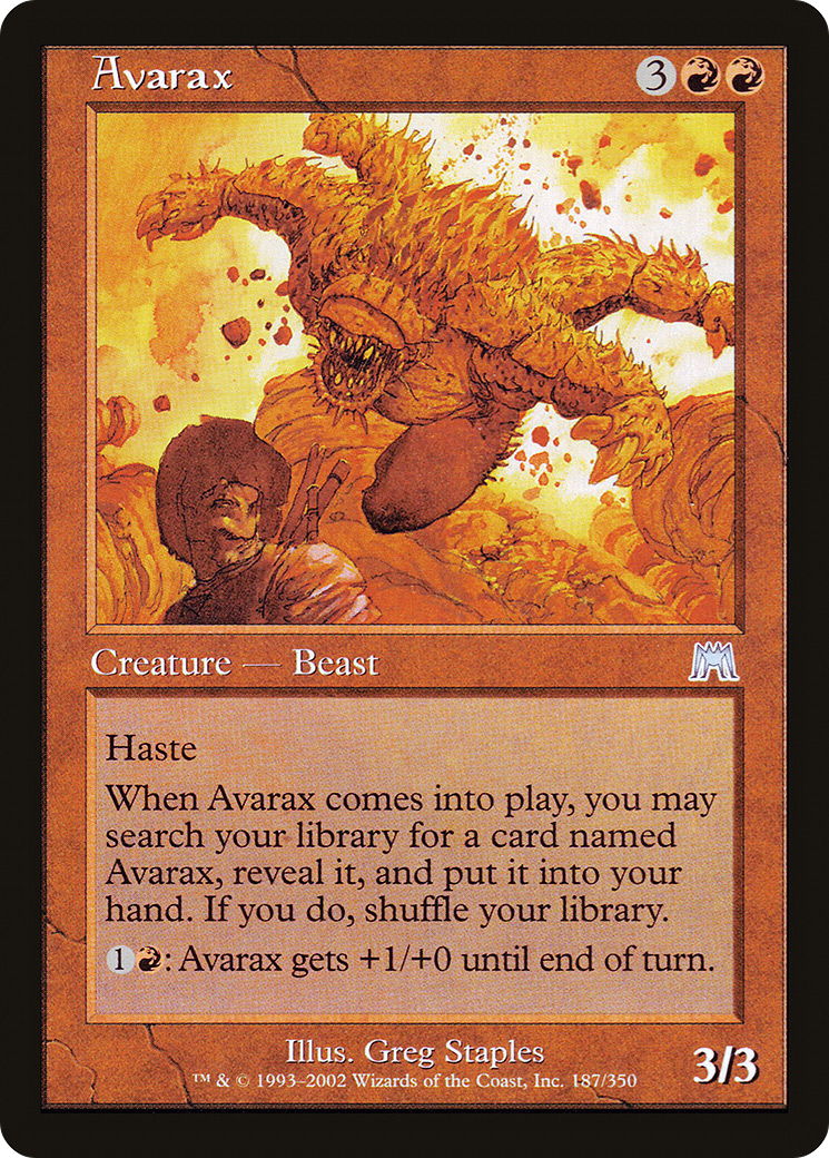Avarax (ONS-187) [Onslaught] Foil MTG Single Wizards of the Coast