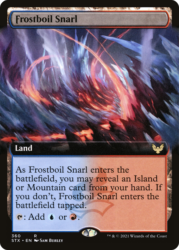Frostboil Snarl (STX-360) [Strixhaven: School of Mages] (Extended Art) Foil MTG Single Wizards of the Coast