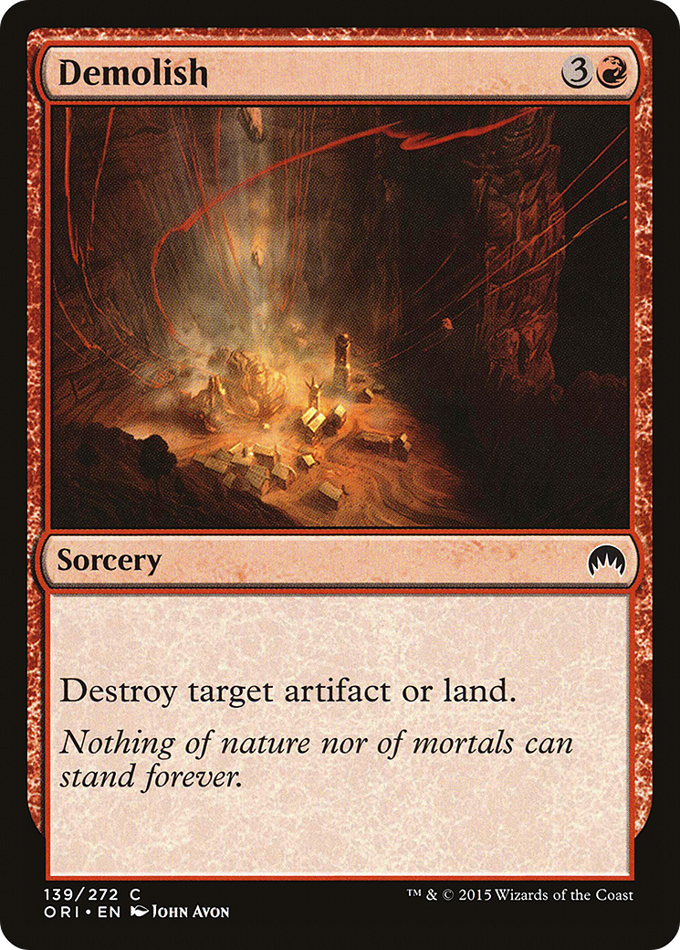Demolish (ORI-139) [Magic Origins] MTG Single Wizards of the Coast