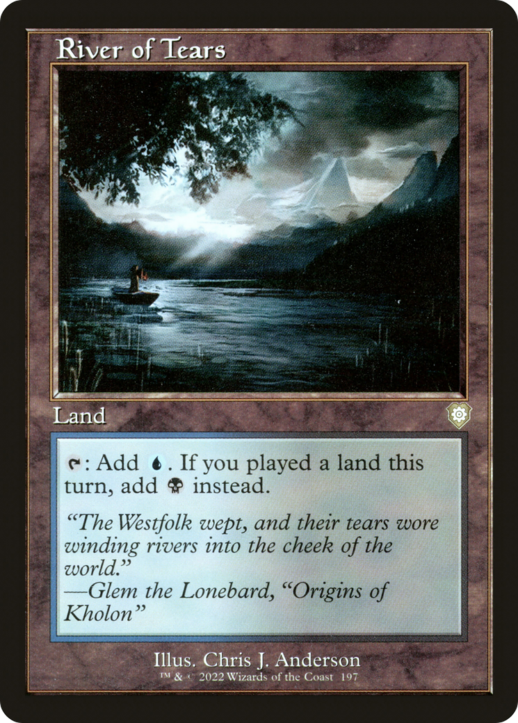 River of Tears (BRC-197) [The Brothers' War Commander] MTG Single Wizards of the Coast