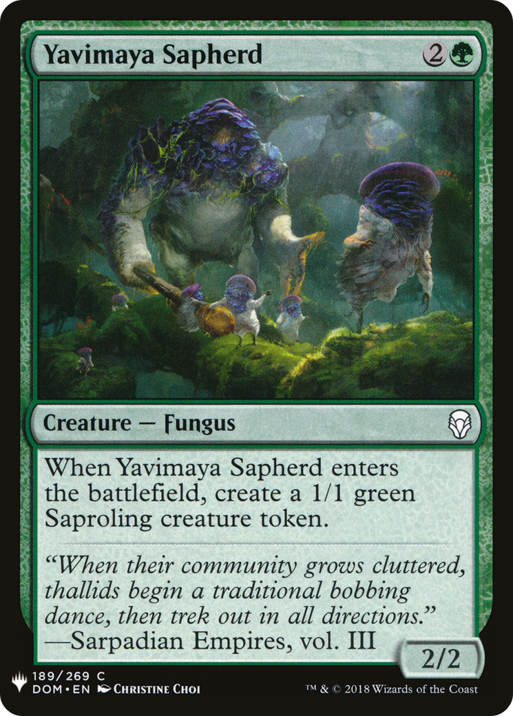 Yavimaya Sapherd (LIST-DOM-189) [Mystery Booster] The List MTG Single Wizards of the Coast