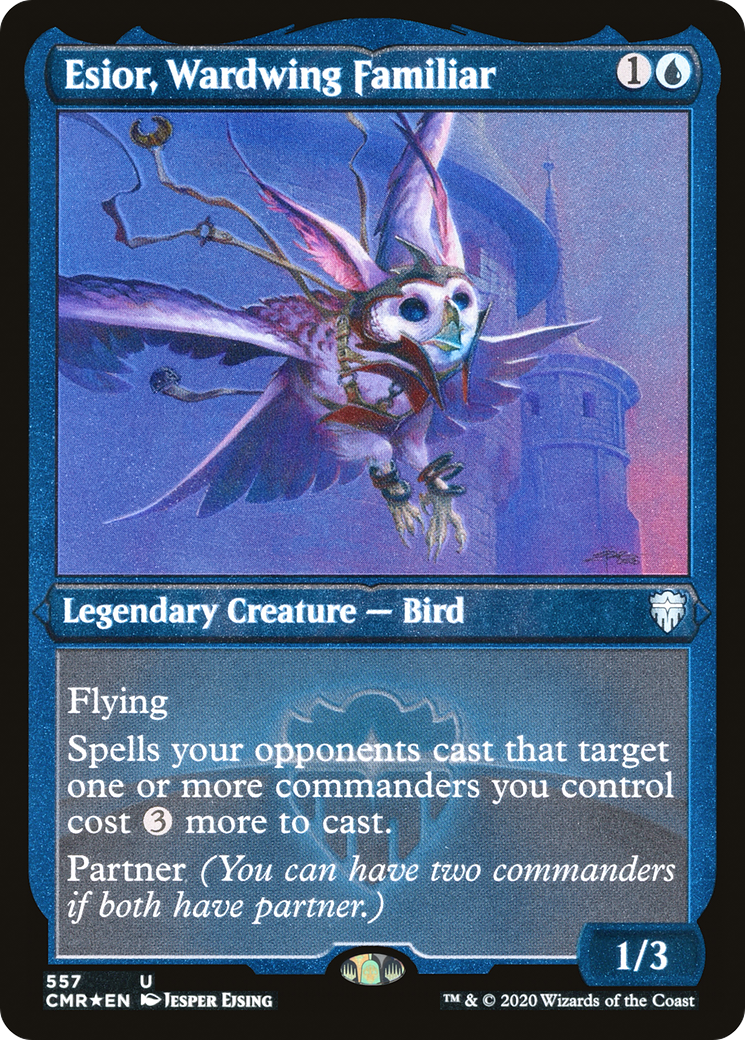 Esior, Wardwing Familiar (CMR-557) [Commander Legends] Etched Foil MTG Single Wizards of the Coast