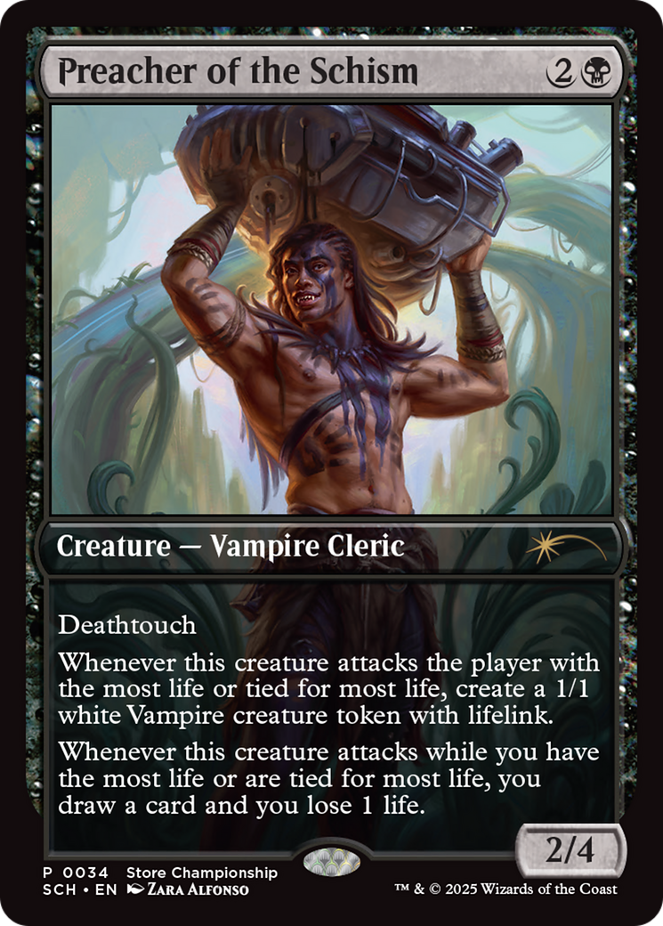 Preacher of the Schism (GAME-034) [Misc] Store Championships MTG Single Wizards of the Coast