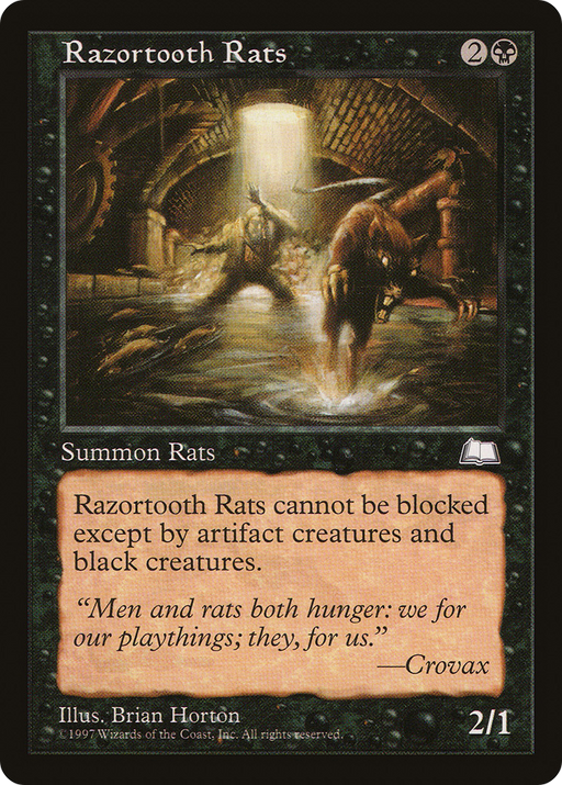 Razortooth Rats (WTH-078) [Weatherlight] MTG Single Wizards of the Coast