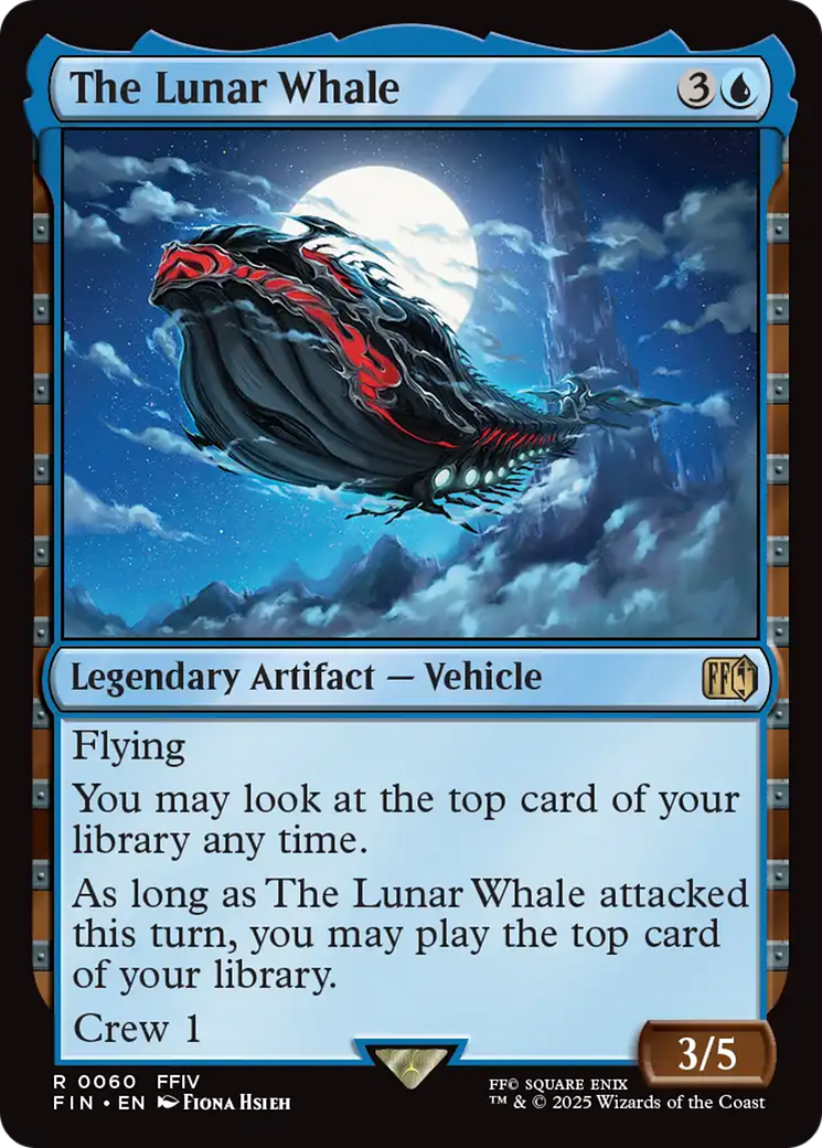 The Lunar Whale (FIN-060) [FINAL FANTASY] Foil MTG Single Wizards of the Coast