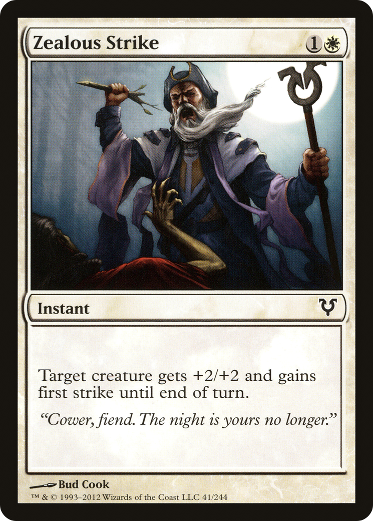 Zealous Strike (AVR-041) [Avacyn Restored] Foil MTG Single Wizards of the Coast