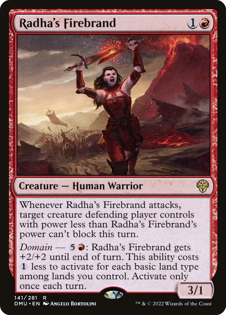 Radha's Firebrand (DMU-141) [Dominaria United] Foil MTG Single Wizards of the Coast
