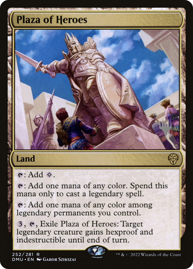 Plaza of Heroes (PPDMU-252) [Dominaria United Promos] MTG Single Wizards of the Coast