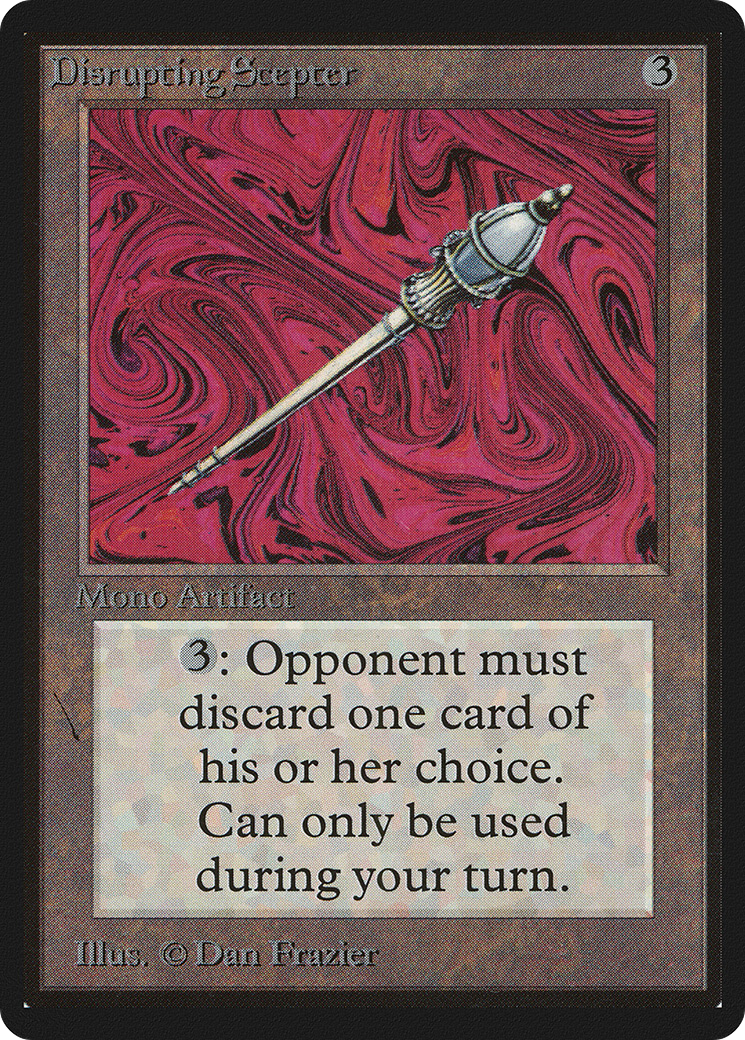 Disrupting Scepter (LEB-) [Oldschool] Limited Edition Beta MTG Single Wizards of the Coast