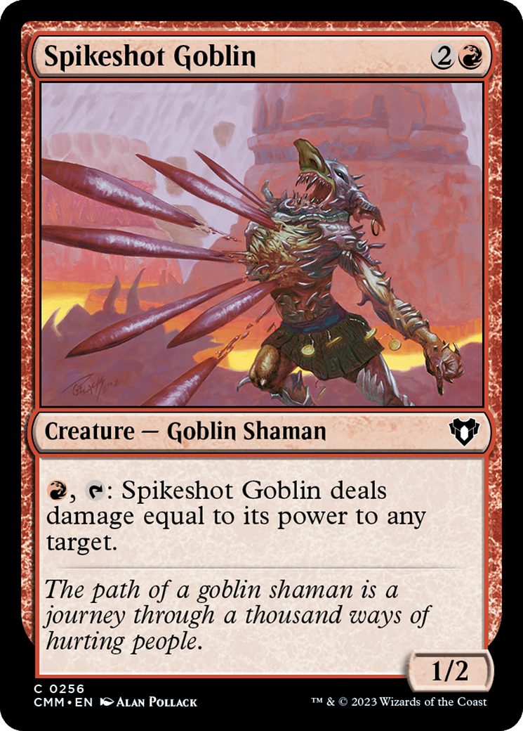 Spikeshot Goblin (CMM-256) [Commander Masters] MTG Single Wizards of the Coast
