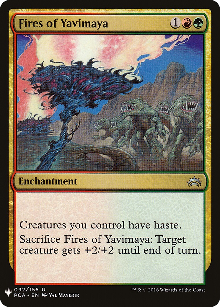Fires of Yavimaya (LIST-092) [Mystery Booster] The List MTG Single Wizards of the Coast
