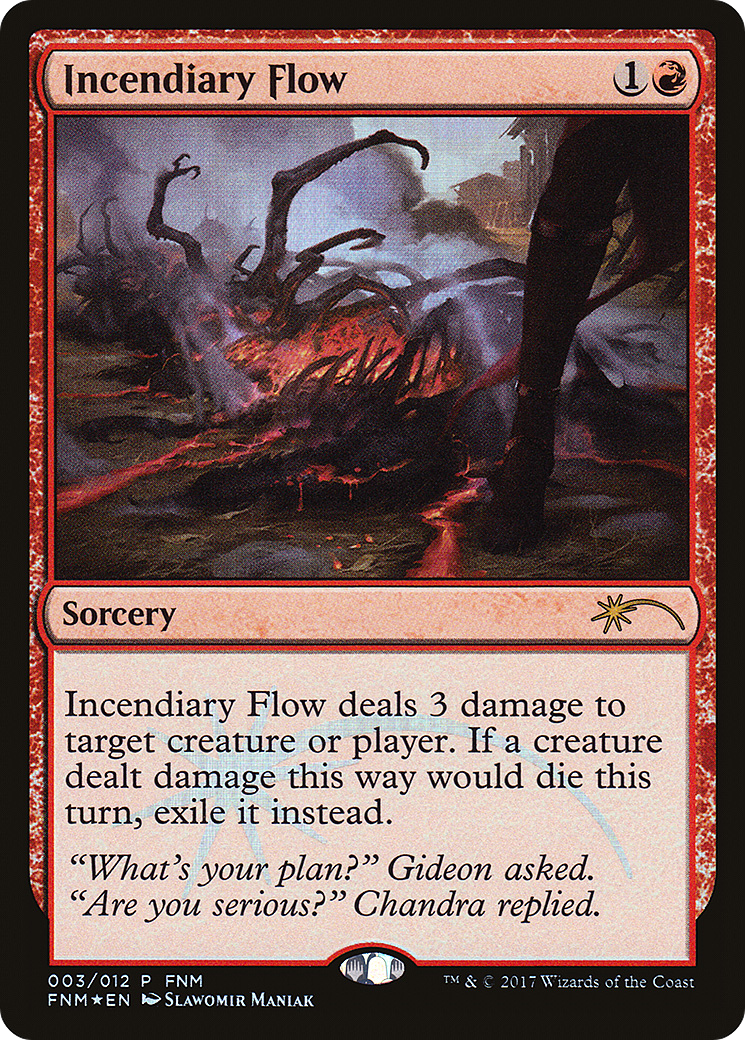 Incendiary Flow (FNM-003) [Misc] Friday Night Magic 2017 Foil MTG Single Wizards of the Coast
