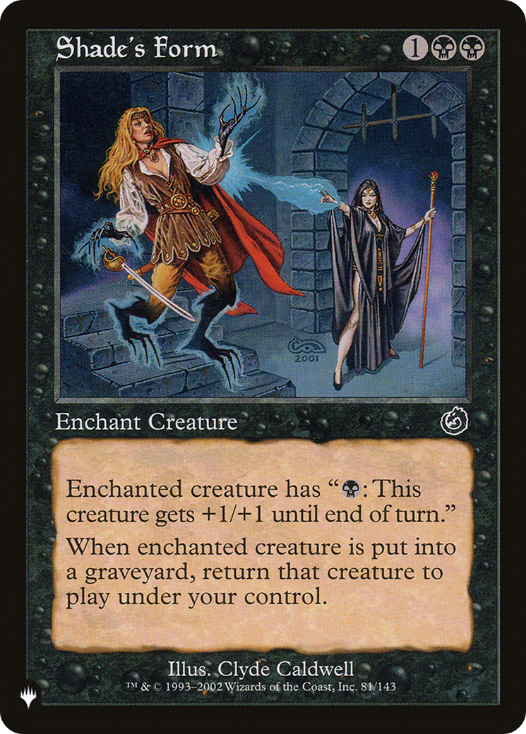 Shade's Form (LIST-TOR-81) [Mystery Booster] The List MTG Single Wizards of the Coast