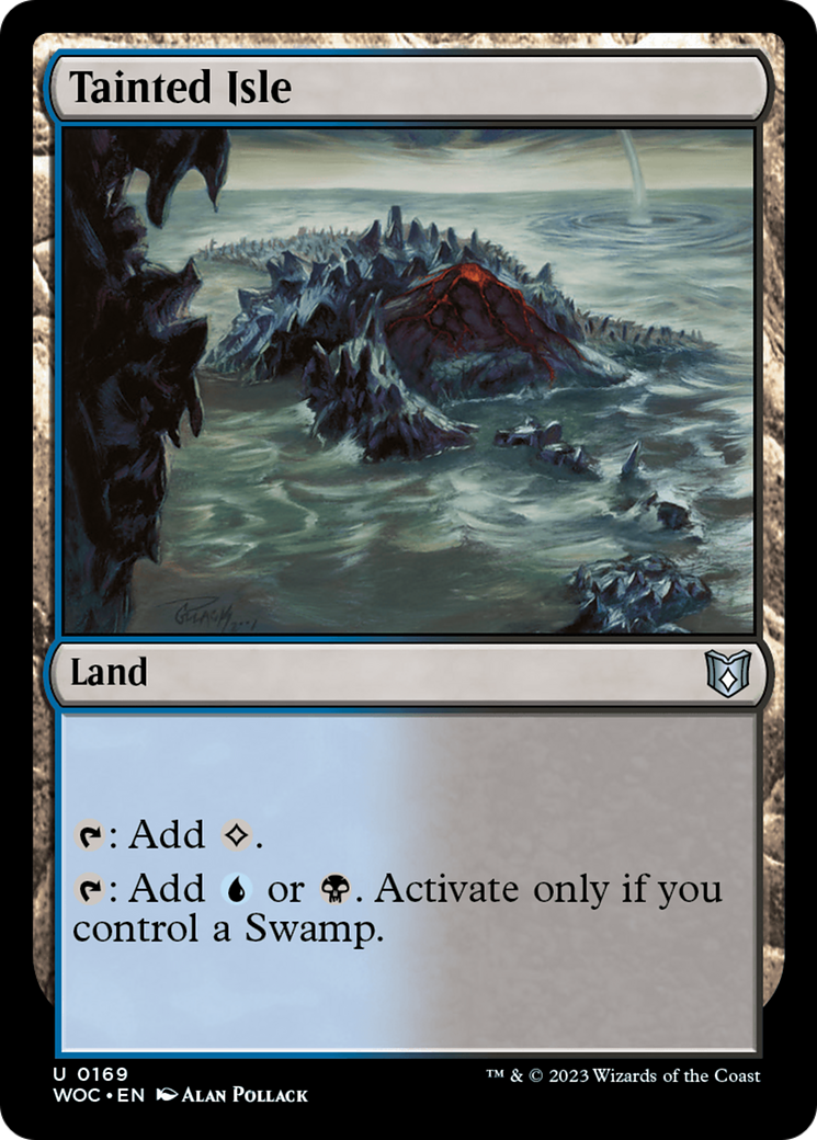 Tainted Isle (WOC-169) [Wilds of Eldraine Commander] MTG Single Wizards of the Coast