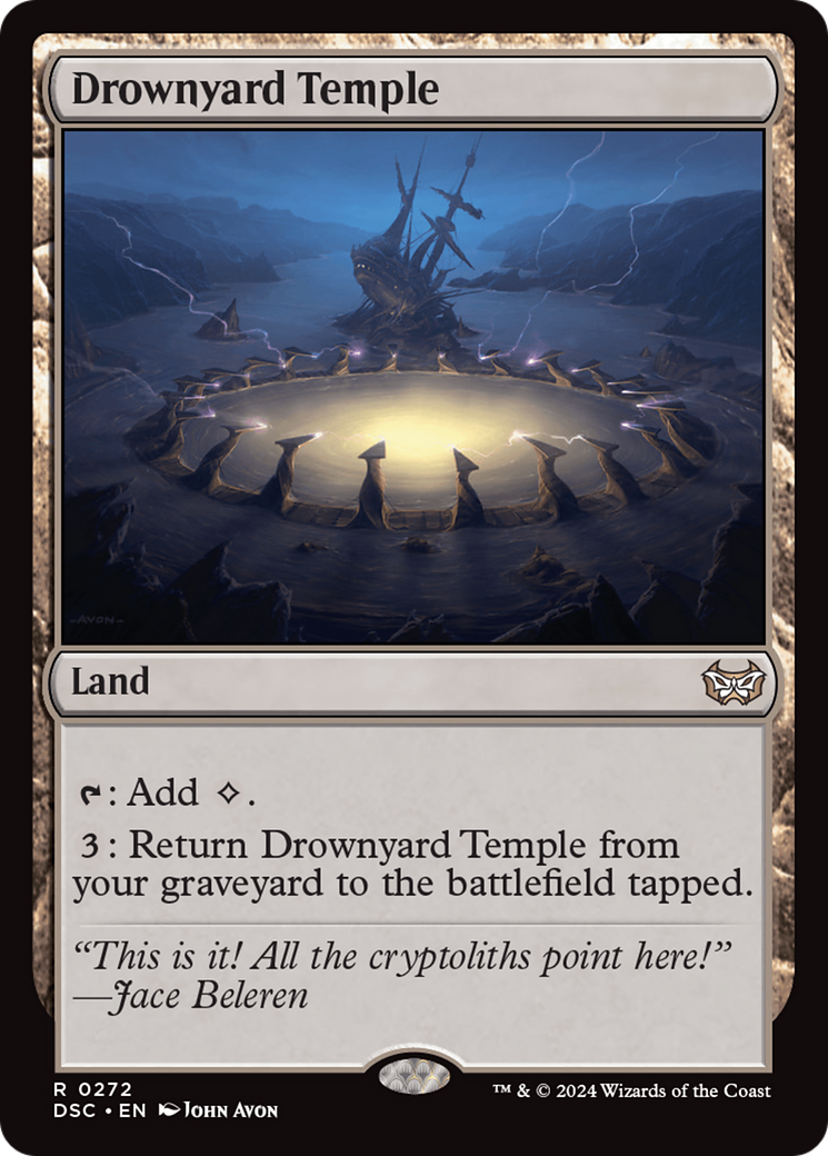 Drownyard Temple (DSC-272) [Duskmourn: House of Horror Commander] MTG Single Wizards of the Coast