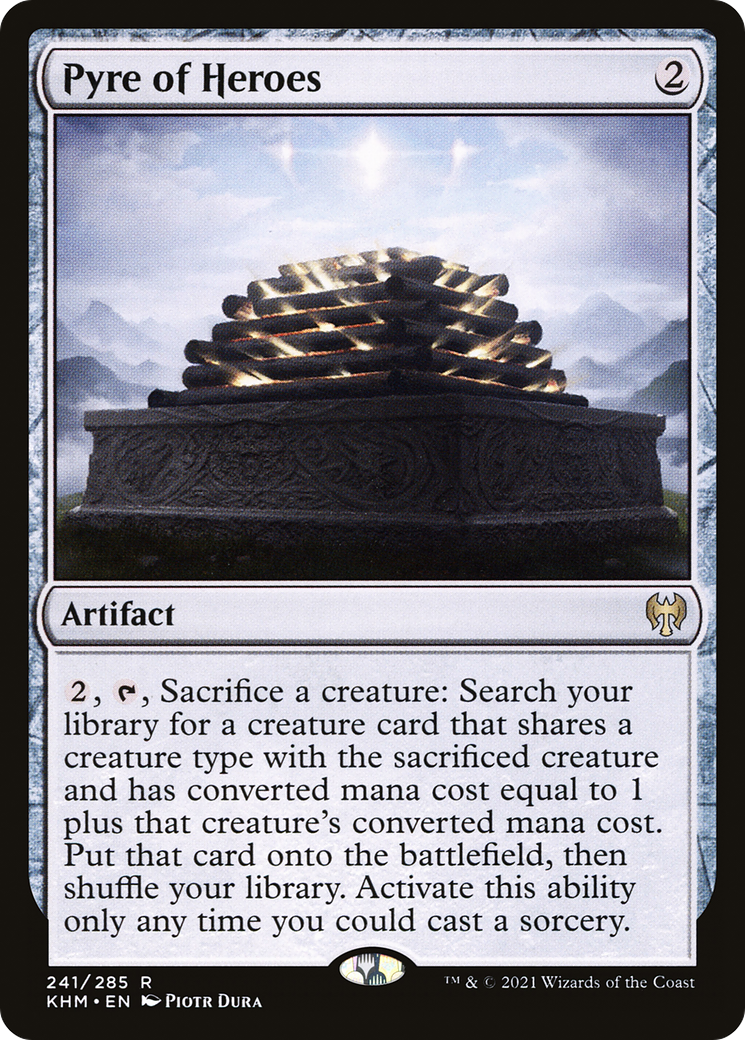 Pyre of Heroes (KHM-241) [Kaldheim] Foil MTG Single Wizards of the Coast