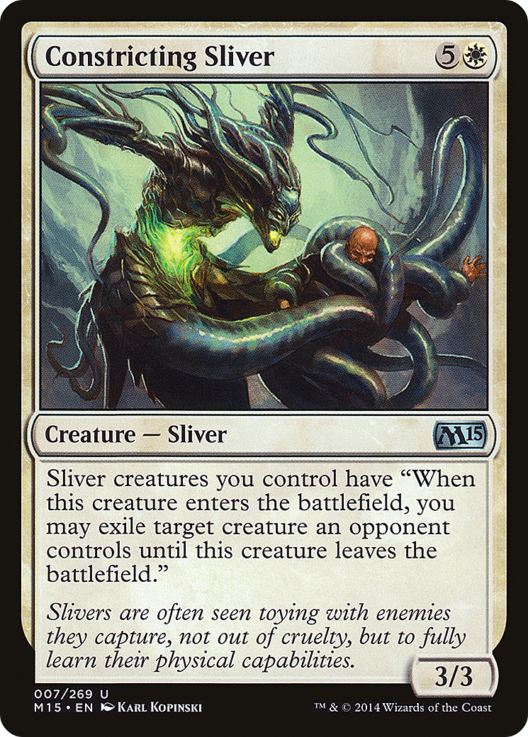 Constricting Sliver (M15-007) [Magic 2015] Foil MTG Single Wizards of the Coast