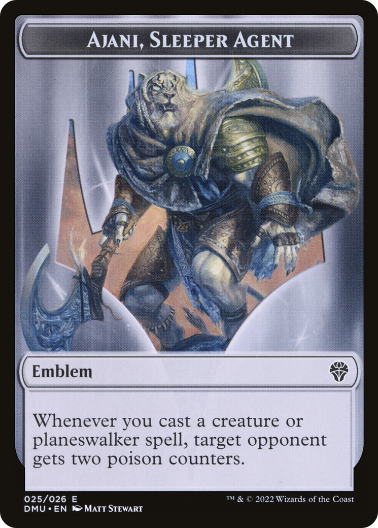 Ajani, Sleeper Agent Emblem (TDMU-025) [Tokens] Dominaria United Tokens MTG Single Wizards of the Coast