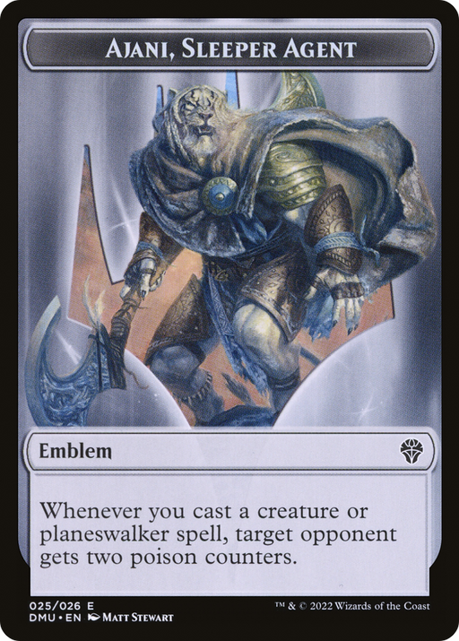 Ajani, Sleeper Agent Emblem (TDMU-025) [Tokens] Dominaria United Tokens MTG Single Wizards of the Coast