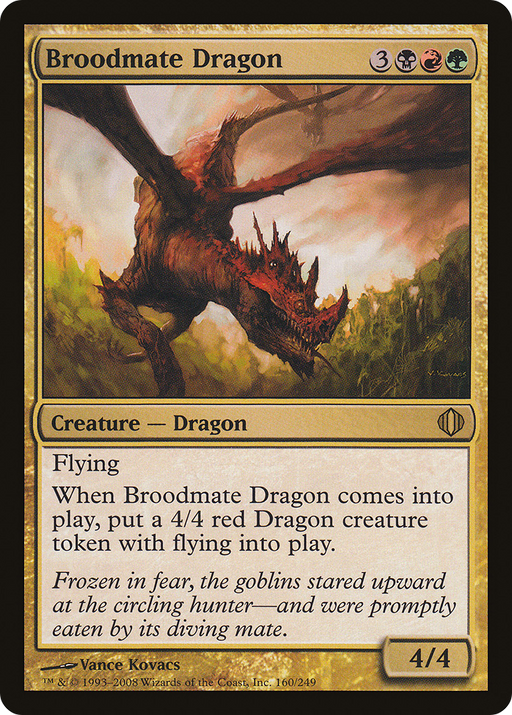 Broodmate Dragon (ALA-160) [Shards of Alara] Foil MTG Single Wizards of the Coast