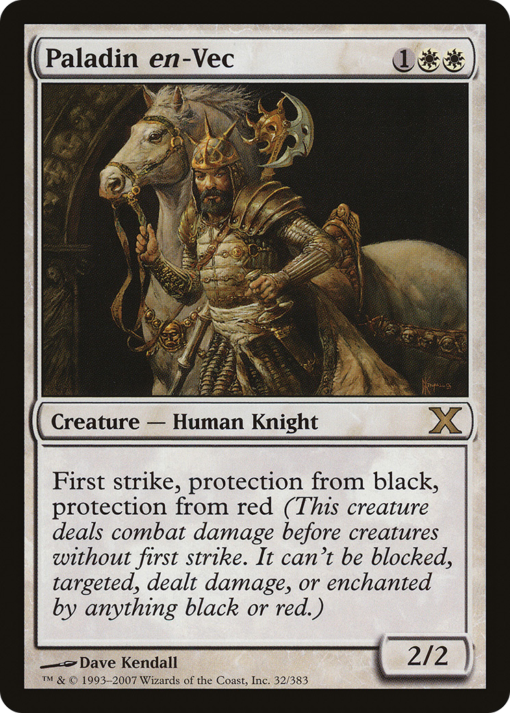 Paladin en-Vec (10E-032) [Tenth Edition] MTG Single Wizards of the Coast