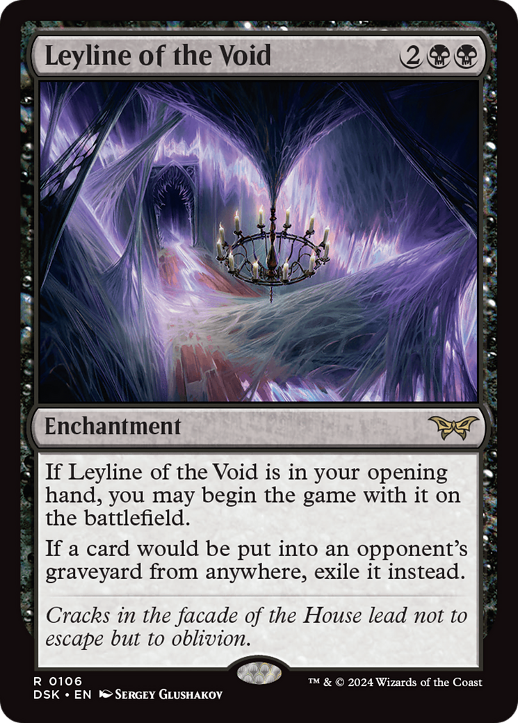 Leyline of the Void (DSK-106) [Duskmourn: House of Horror] Foil MTG Single Wizards of the Coast