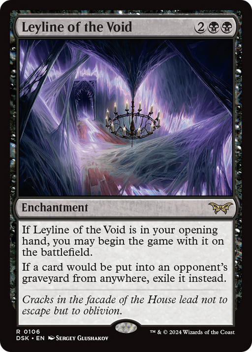 Leyline of the Void (DSK-106) [Duskmourn: House of Horror] Foil MTG Single Wizards of the Coast
