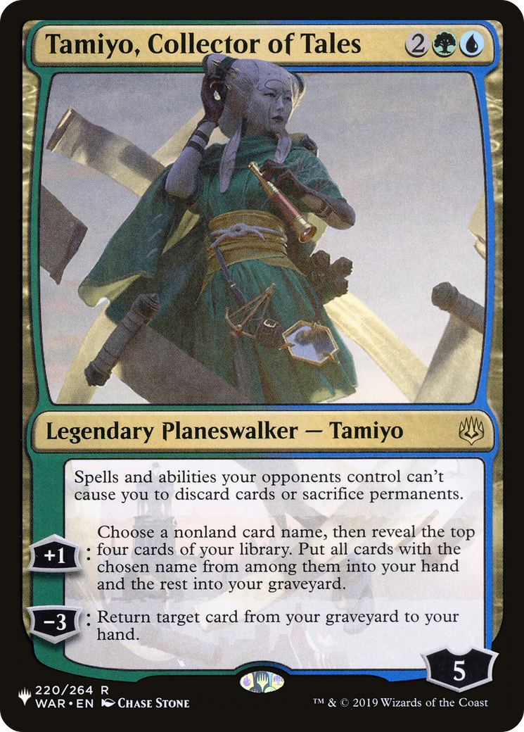 Tamiyo, Collector of Tales (LIST-WAR-220) [The List] MTG Single Magic: The Gathering