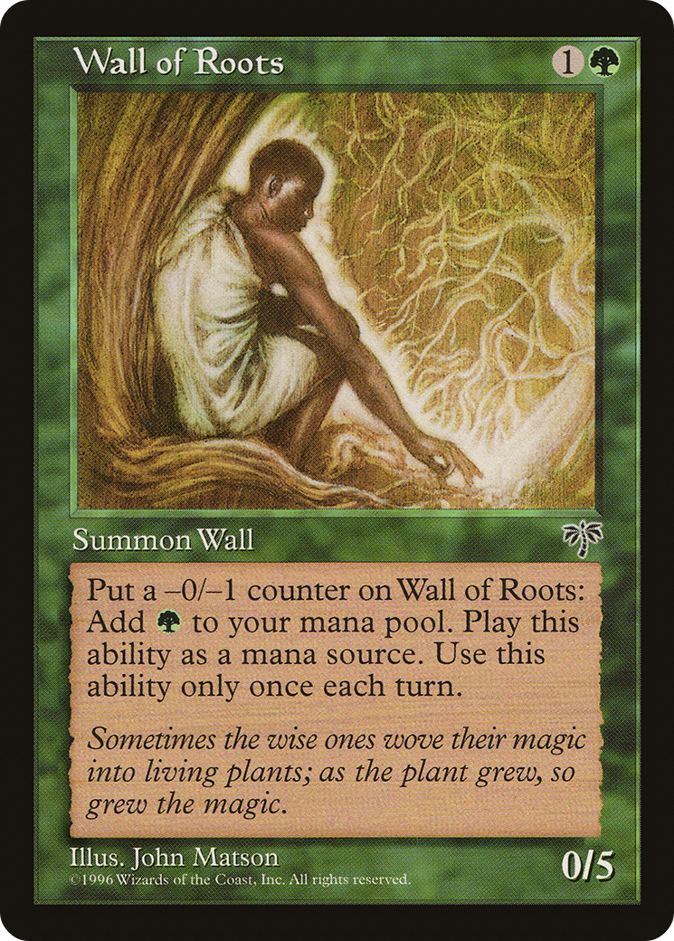 Wall of Roots (MIR-253) [Mirage] MTG Single Wizards of the Coast