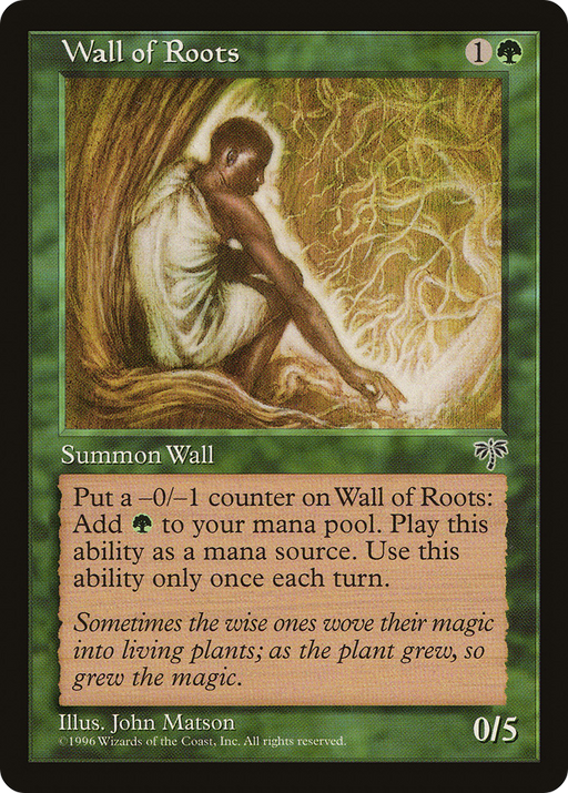 Wall of Roots (MIR-253) [Mirage] MTG Single Wizards of the Coast