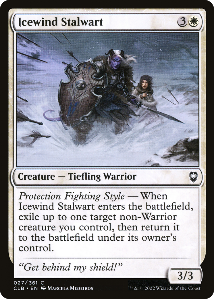 Icewind Stalwart (CLB-027) [Commander Legends: Battle for Baldur's Gate] Foil MTG Single Wizards of the Coast