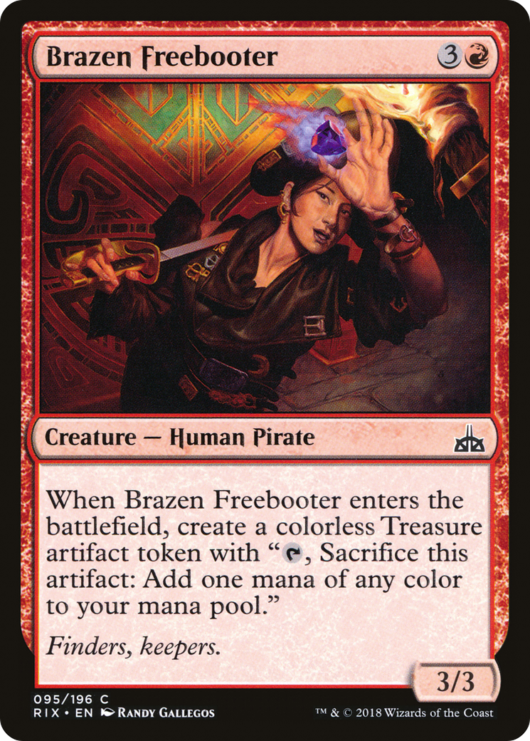 Brazen Freebooter (RIX-095) [Rivals of Ixalan] Foil MTG Single Wizards of the Coast