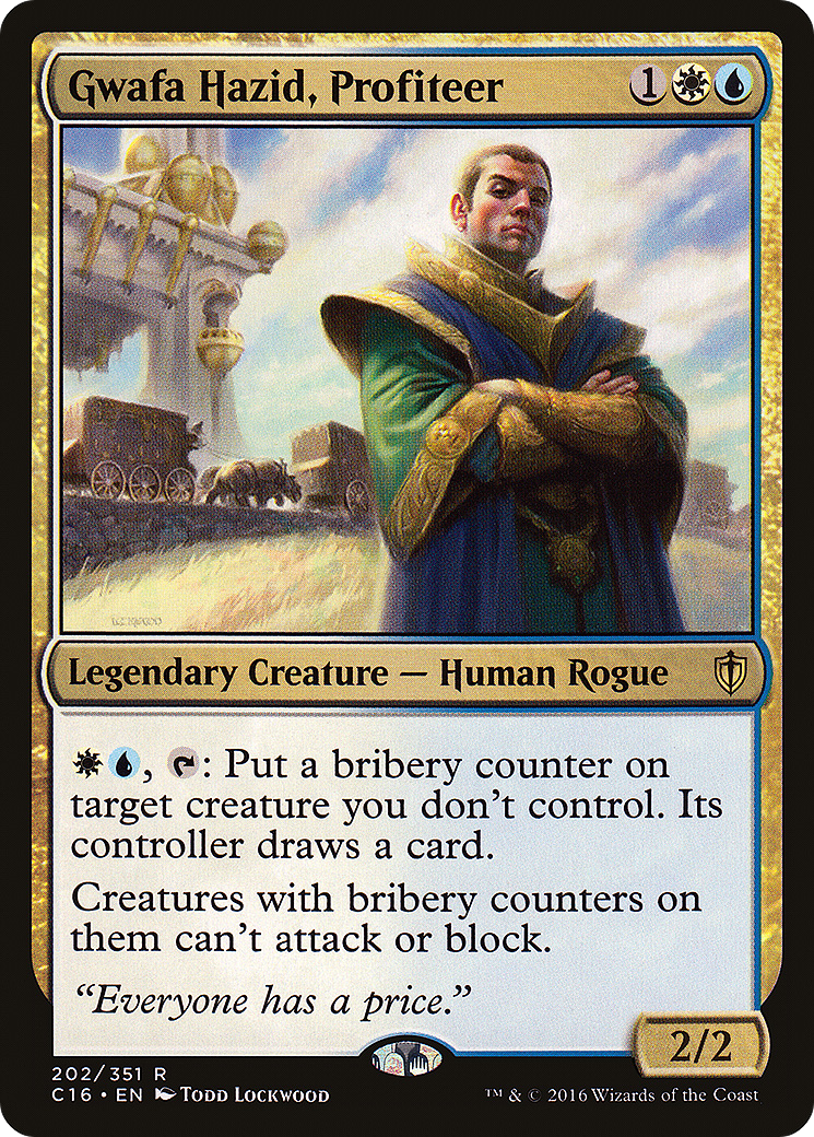 Gwafa Hazid, Profiteer (C16-202) [Commander 2016] MTG Single Wizards of the Coast