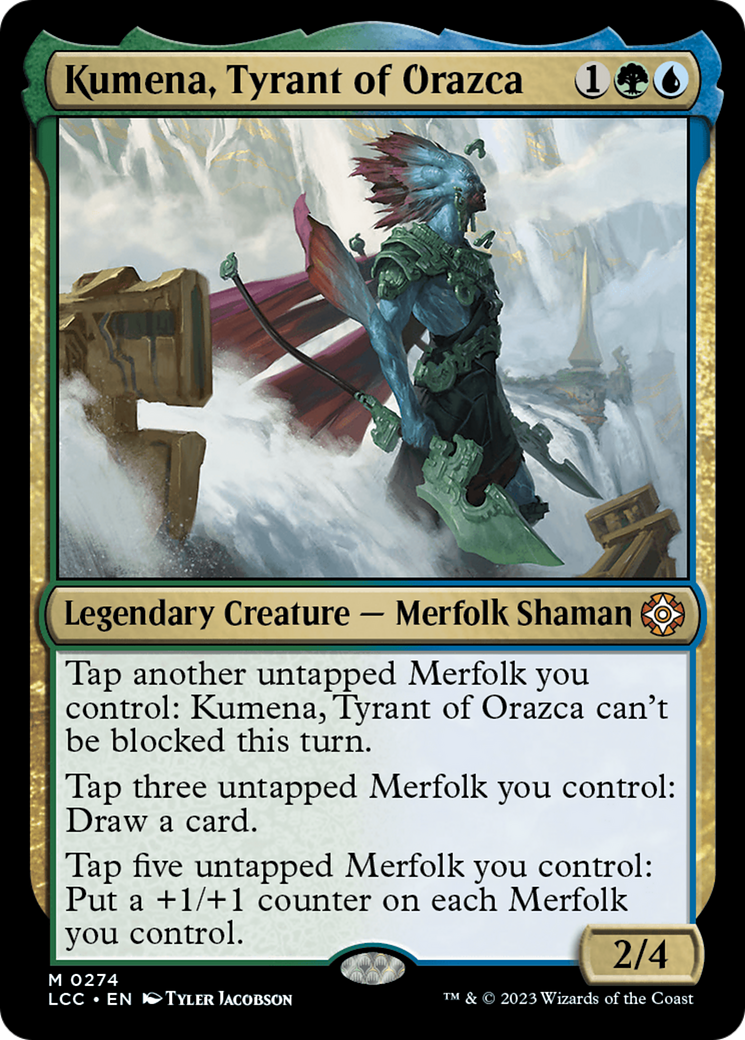 Kumena, Tyrant of Orazca (LCC-274) [The Lost Caverns of Ixalan Commander] MTG Single Wizards of the Coast